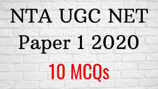(Mock TEST 52) (Top 10 Most Expected MCQs For NTA UGC NET Paper 1 June 2020 in English & Hindi) screenshot 2