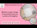 Tutoriel de couture facile  matelas ou tapis  langer nomade avec 2 poches de rangement