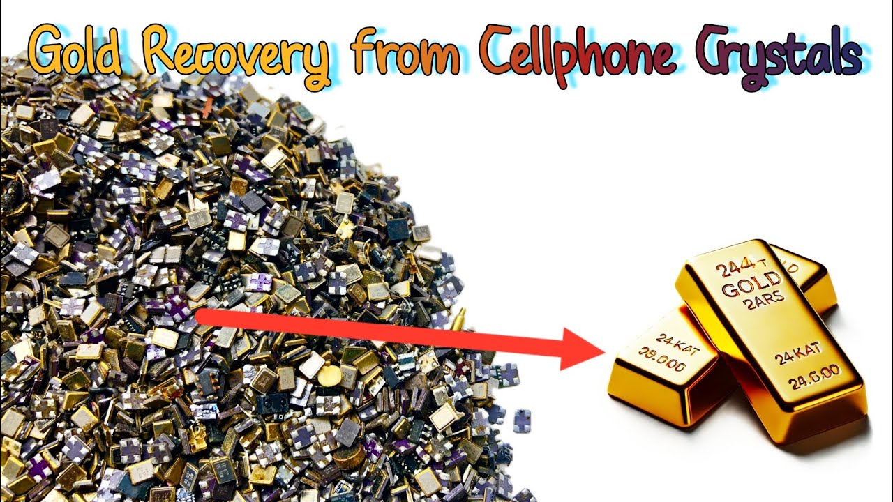 Gold Recovery from Cellphone Ceramic Crystal Oscillators | Hidden Gold Extraction 