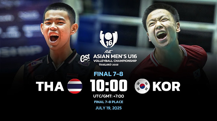 THA VS KOR I F 7-8 I 2ND ASIAN MEN'S U16