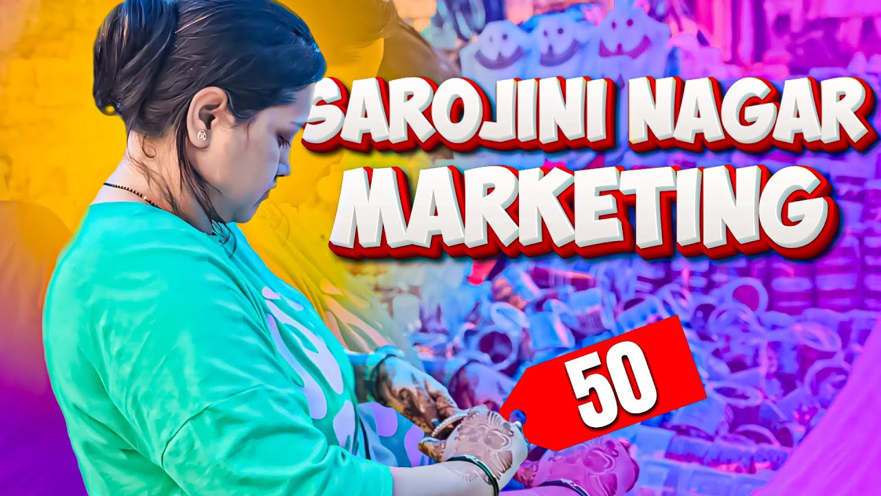Sarojini Nagar Market ❤️ Exploring 1st time 🤩 इतने के बाद भी सासु माँ  को क्यों लेकर गई 🤔