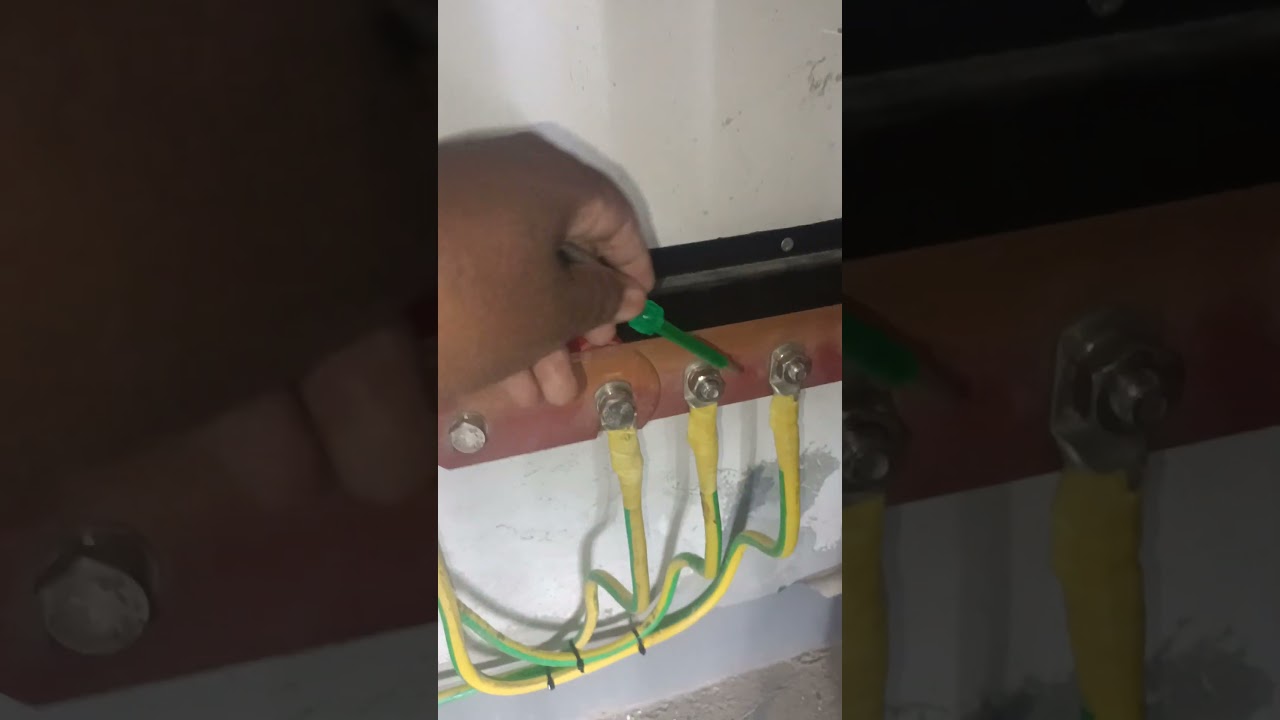 earth bus bar cable termination ##