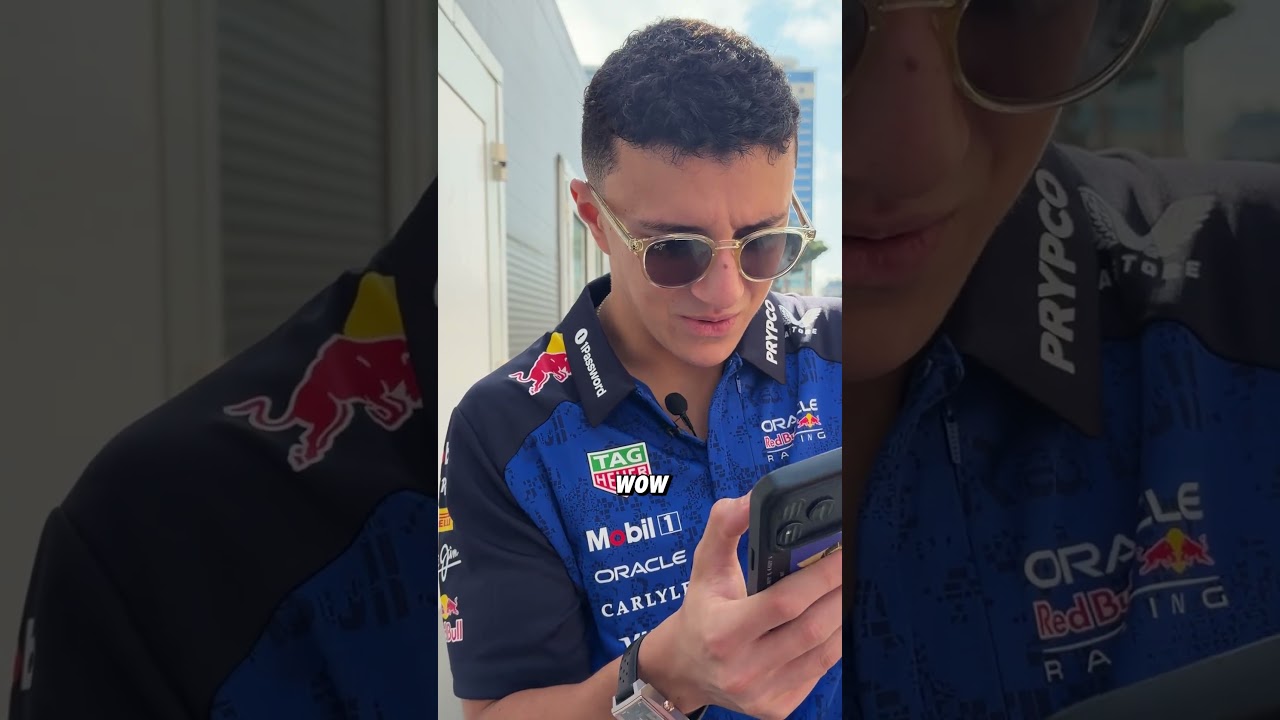 It's like a little leopard 🐆 #F1 #IsackHadjar #RedBullRacing