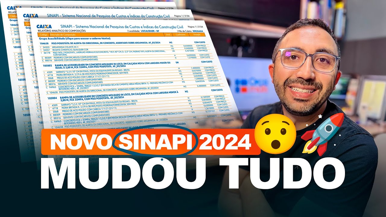 A maior atualização do #SINAPI da história ficou INCRÍVEL - YouTube
