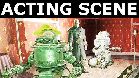 Fallout 4 Far Harbor - Gilda and Keith - Acting Scene - "Brain Dead" Quest