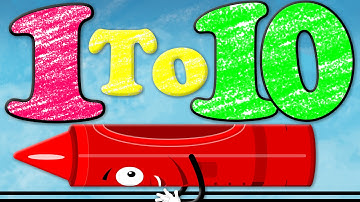 Numbers Song | Learn Numbers With Crayons | Songs For Childrens And