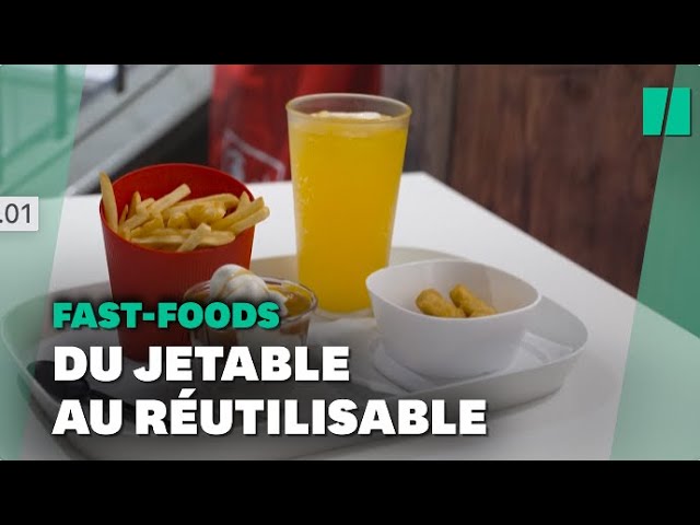 Vaisselle réutilisable dans les fast-foods : des amendes dressées
