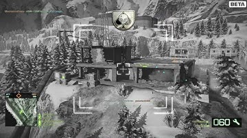 Battlefield: Bad Company 2 Beta Apache Gunner Gameplay