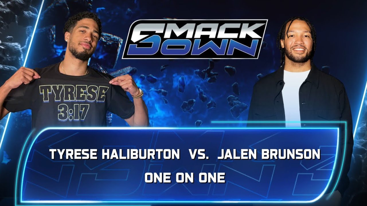 Tyrese Haliburton vs Jalen Brunson WWE 2K25 Dunk & Destruction Pack