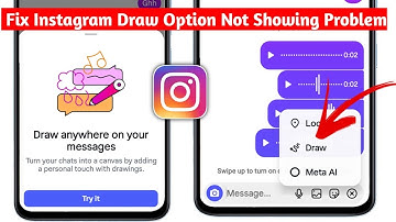 How to Fix Instagram Draw Option Not Showing Problem (2025) | Instagram Chat Draw Option Not Showing
