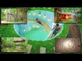 100days building bamboo villa and underground water park in jungle by ancient skills