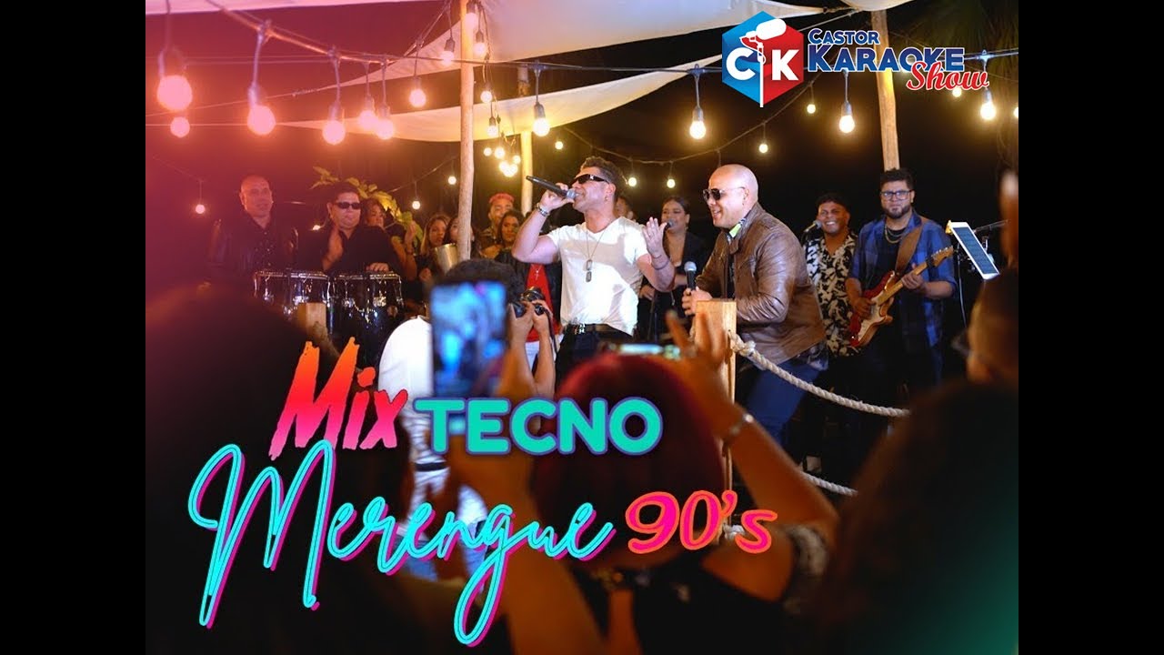 karaoke mix tecno merengue 90´s la terraza en cover (OBSEQUIO) YouTube