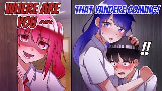 【Manga Dub】I was running away from an attractive Yandere and got trapped in a room【RomCom】