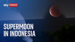 Supermoon in Indonesia