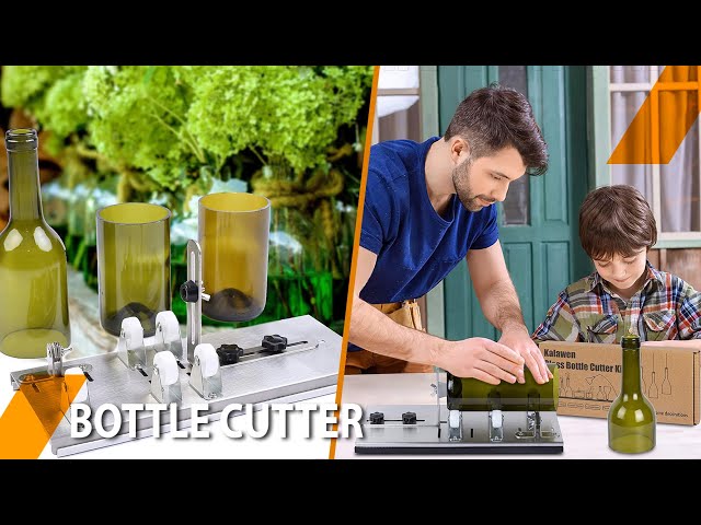 Arc Glass Bottle Cutter DIY Tool Portable Quick Glass Cutting Kit,Square &  Round Bottle Cutting Machine with Accessories 