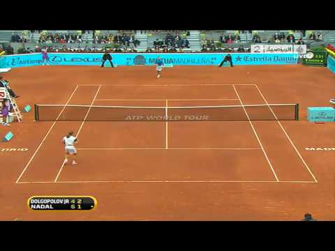 Nadal VS Dolgopolov Madrid   Spain 2010