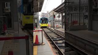 阪堺電車601形5編成浜寺駅前行き到着シーン