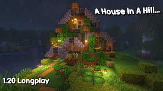 Minecraft Relaxing Rainy Longplay • Hillside Home (No Commentary)