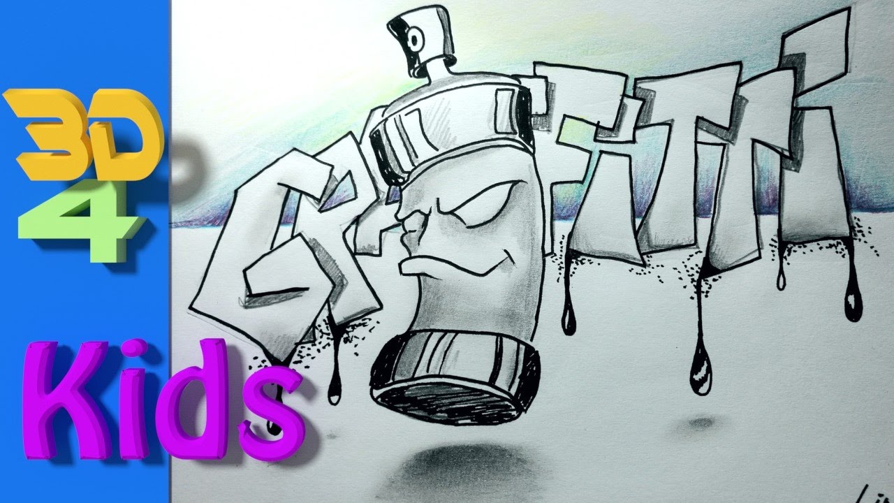 How To Draw 3d Graffiti Letters Step By Step - Popular Century