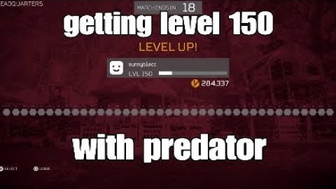 Getting level 150 with predator  predator hunting grounds