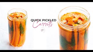 How to Make Quick Pickled Carrots (Super Easy Recipe)