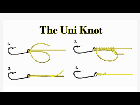 How to tie the most useful fishing knot (the uni knot) 