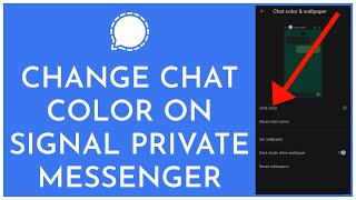 How To Change Chat Color On Signal App (2023) screenshot 2