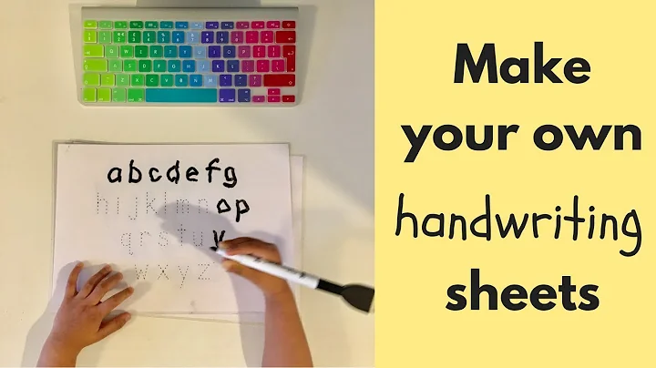 Create Personalized Handwriting Practice Sheets