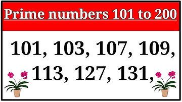 Prime Numbers 101 to 200 / Prime Numbers Between 101 and 200 / 1 to 100 prime Numbers