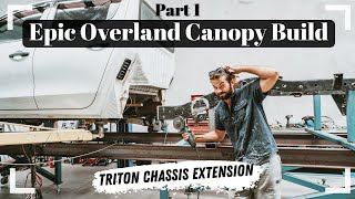 We Cut Our Car in Half! 4X4 Chassis Extension // 01 EPIC OVERLAND CANOPY BUILD