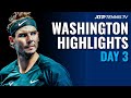 Nadal Returns to Play an Epic vs Sock; Fritz, Dimitrov in Action | Washington 2021 Day 3 Highlights