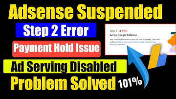 Your account is temporarily suspended - as a result of this suspension ad serving is disabled