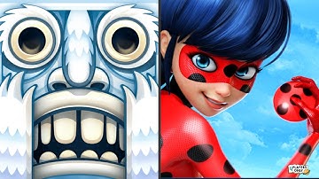 Temple Run 2 ❄️New FROZEN SHADOWS Map! VS Miraculous Ladybug & Cat Noir 🐞w/ CHLOE
