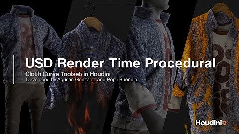 USD Render Time Procedural | Cloth Curves Toolset in Houdini