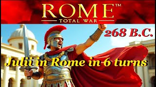 The capture of Rome from the start of the game. How to begin a war with the Senate. RTW