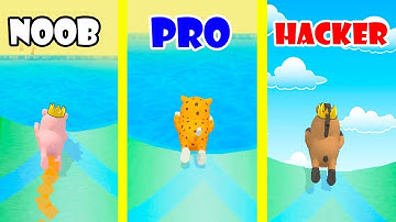 INSANE AQUAPARK EVOLUTION! NOOB vs PRO vs HACKER Aquapark.io! Unlimited Gold Hack in Aquapark.io