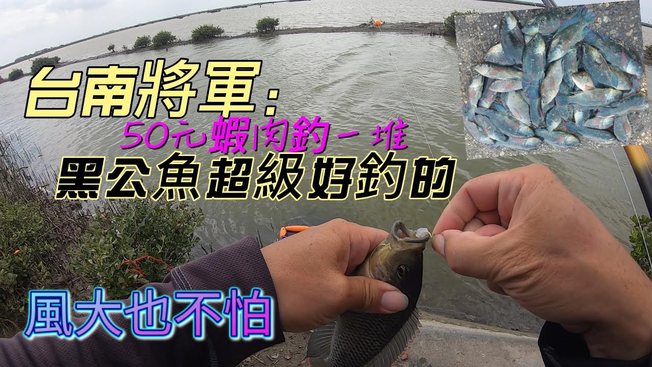 ☆磯釣☆天氣晴朗終於可以回南部過節了!今天來到台南將軍幹大事!哈哈!今天海邊風真的還蠻大的!所以我們來去小水溝.釣黑公吧!我從雲林殺到台南來釣魚耶!這的黑公真的是很氾濫!哈哈我只滅了一個村還剩下一個連