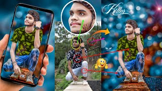 PicsArt Blue Bokeh Background CB Editing Tutorial || Smooth Skin Complete Retouching Photo Editing