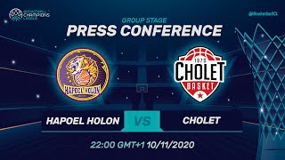 Hapoel Holon v Cholet - Press Conference