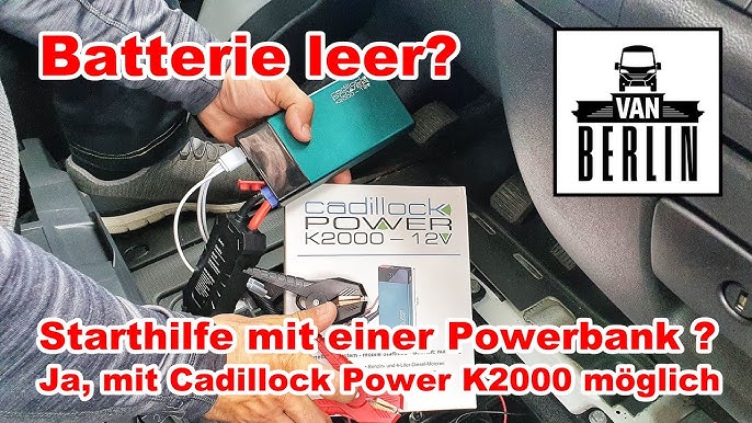 IRIHUP Starthilfe Powerbank,4000A 12V(Bis zu Alle Benzin oder 10 L