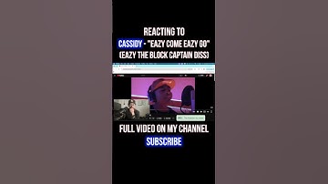 Cassidy - EAZY THE BLOCK CAPTAIN DISS TRACK! "Eazy Come Eazy Go" REACTION #shorts