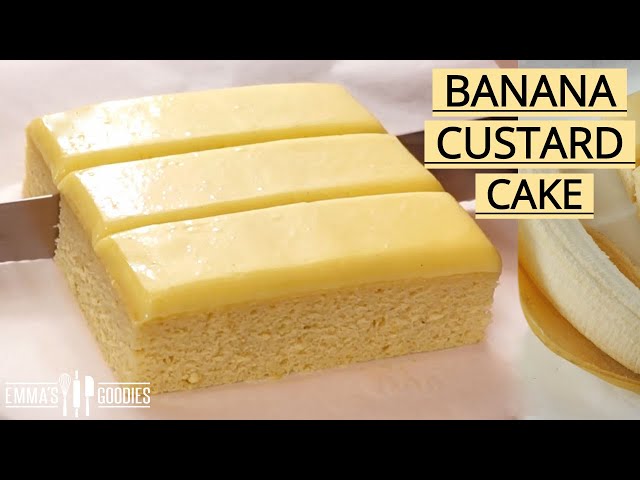 Ditch the Banana Bread and make THIS instead! Banana Custard Cake