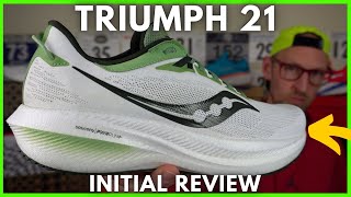 SAUCONY TRIUMPH 21 REVIEW  THE LIGHTEST MAX CUSHION SHOE IN 2023?  EDDBUD