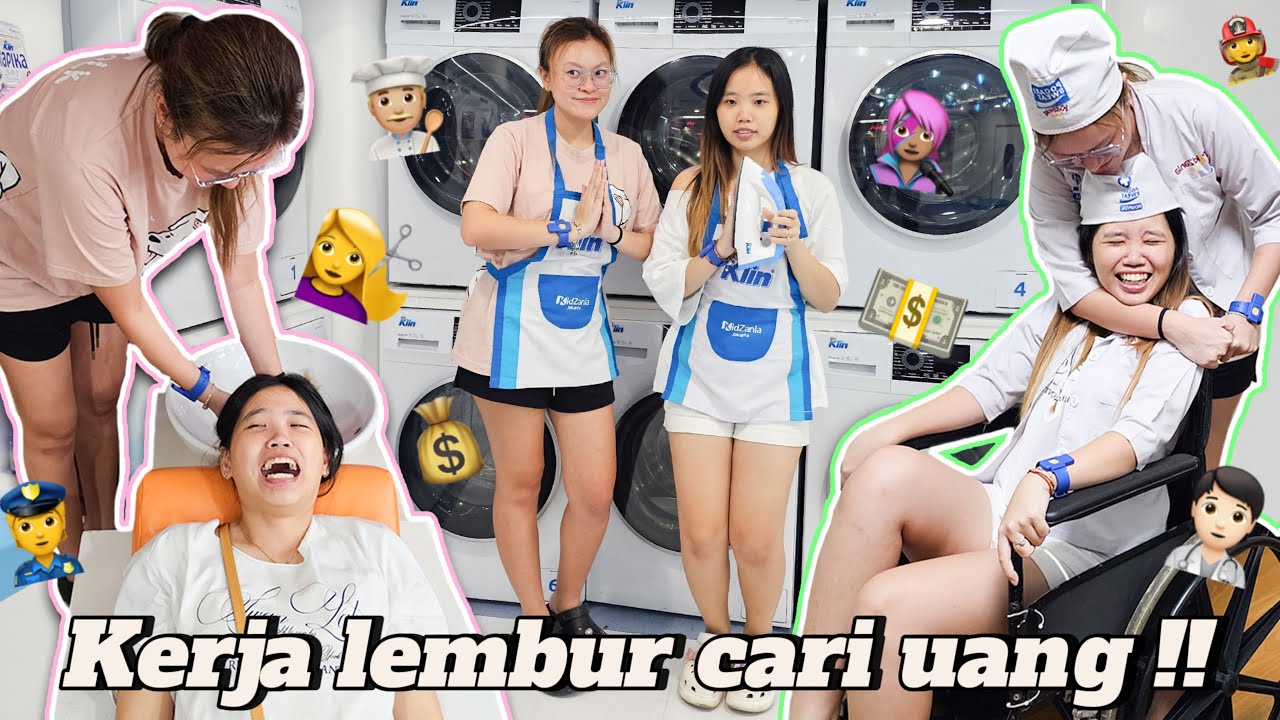 Orang MISKIN kerja sampai jadi KAYA !! Kidzania bersama LenLen gila ?!! 👨🏼‍🍳💵👩‍🚒