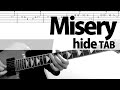 「Misery」 hide ギターカバー TAB