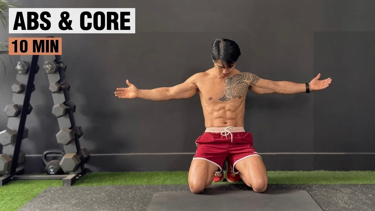 10 Min INTENSE ABS & CORE Workout | Daily Ab Routine At Home - YouTube