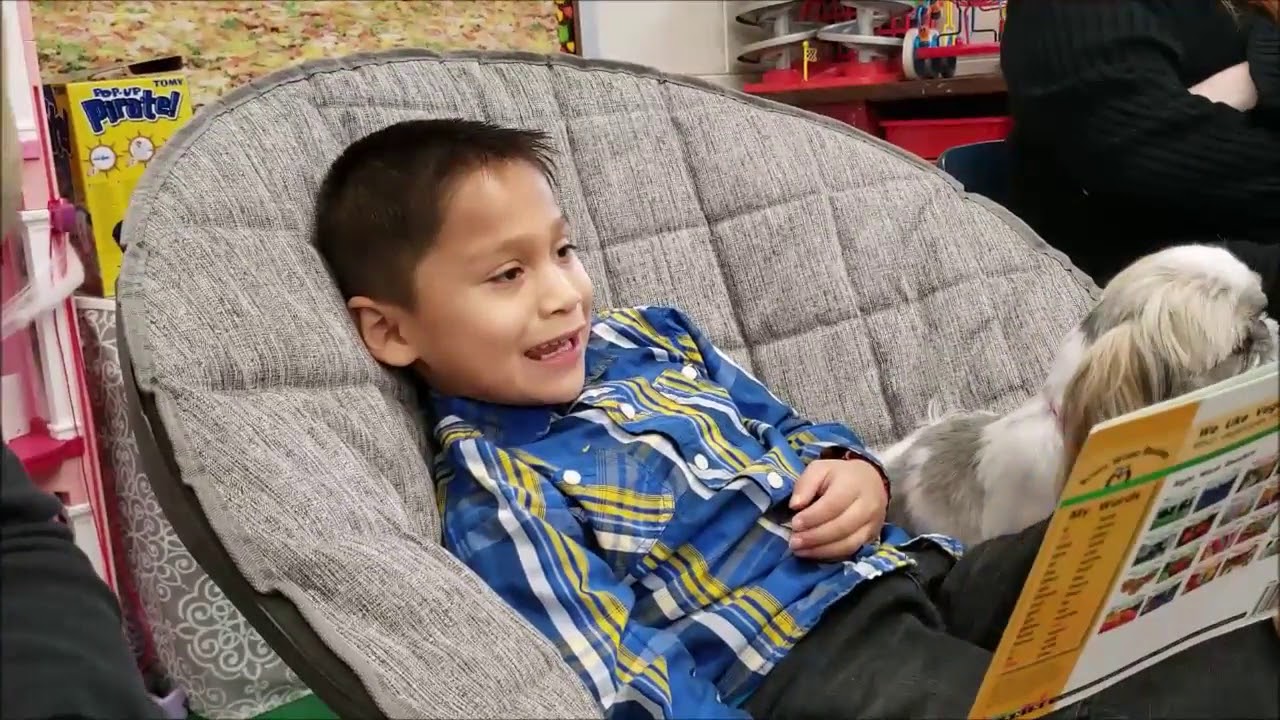 Fort Salonga Elementary School Brandon Reading to Woof YouTube