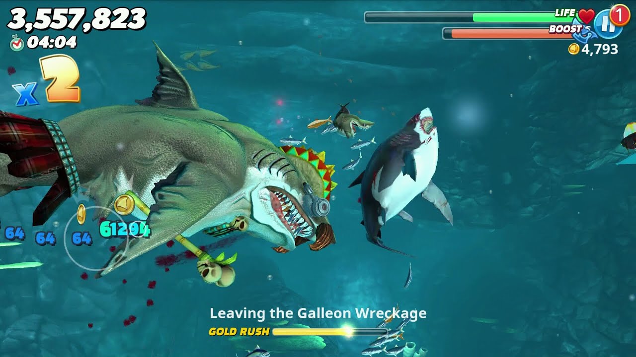 Hungry Shark World Megalodon Android Gameplay #3 - YouTube