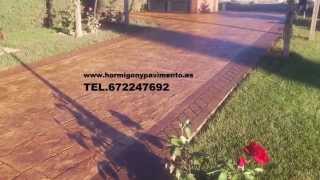 HORMIGON IMPRESO ALDEHUELA DE LIESTOS 672247692 ZARAGOZA