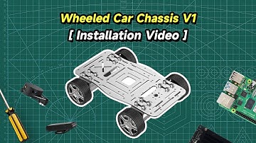 Wheeled Car Chassis Kit V1 Installation Video--[Install 8-channel tracking module]